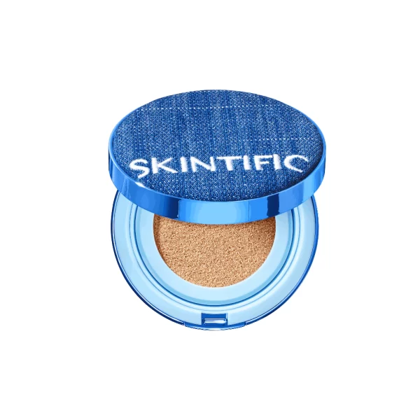 SKINTIFIC - Perfect Stay Velvet Matte Cushion Fondasi Compact Oil-Control All Skin 5 Shades - Image 2
