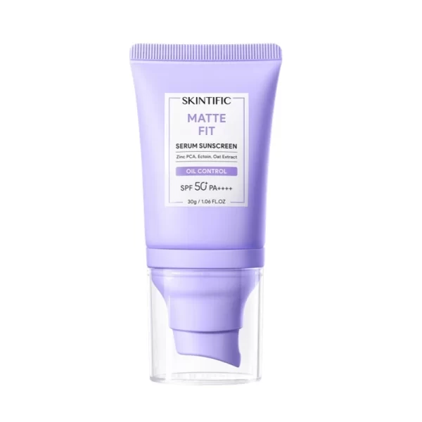 SKINTIFIC - Matte Fit Serum Sunscreen 30ml SPF 50+ PA++++ For Acne & Oily Skin - Image 3